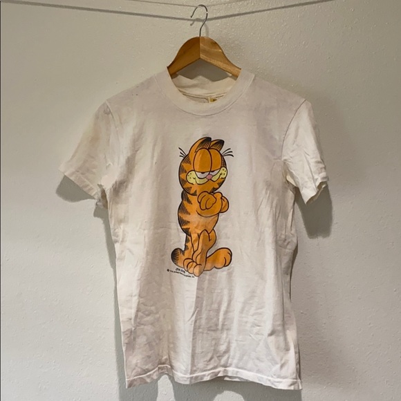 Vintage Tops - VINTAGE Garfield T-Shirt SZ M